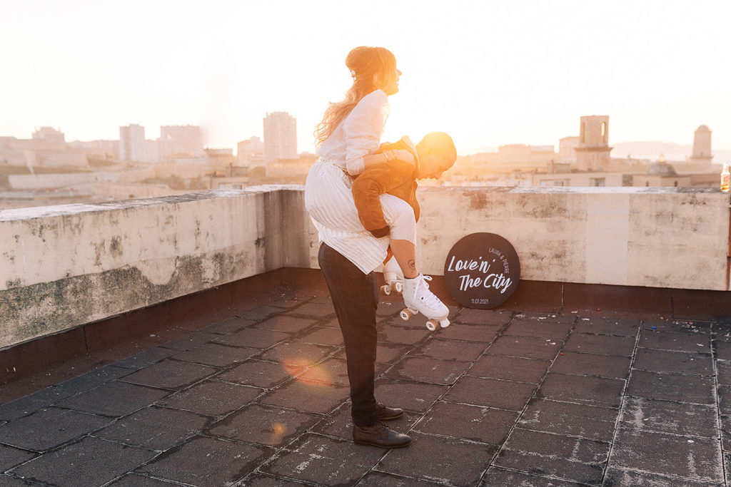 Justine Gala mariage mariés